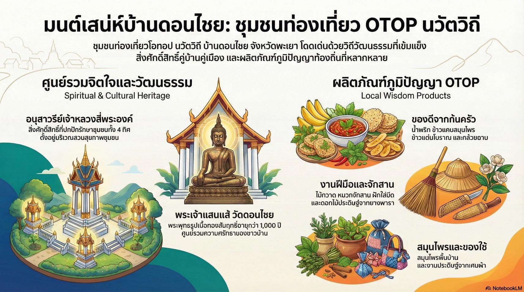 ขอเชิญชวนท่องเที่ยว OTOP นวัตวิถีบ้านดอนไชย หมู่ที่ 4